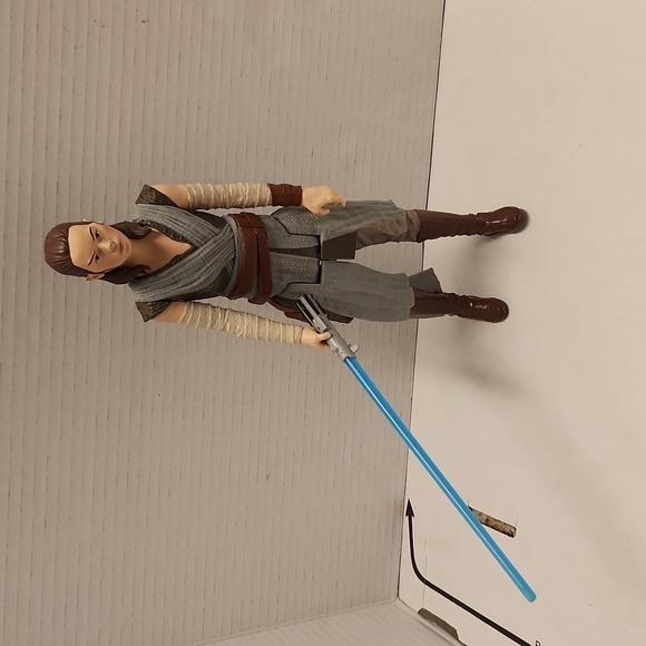 Rey Star Wars Action Figure Blue Light Saber - Picture 1 of 7